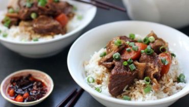 Rice dish recipe with braised beef chowking