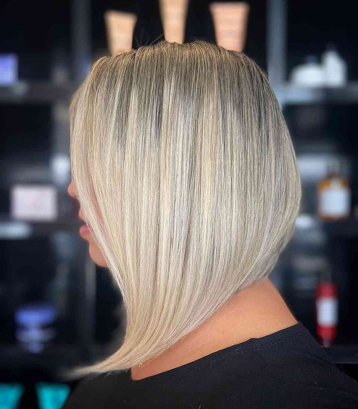 Blonde Long Bob for Fine-Haired Women