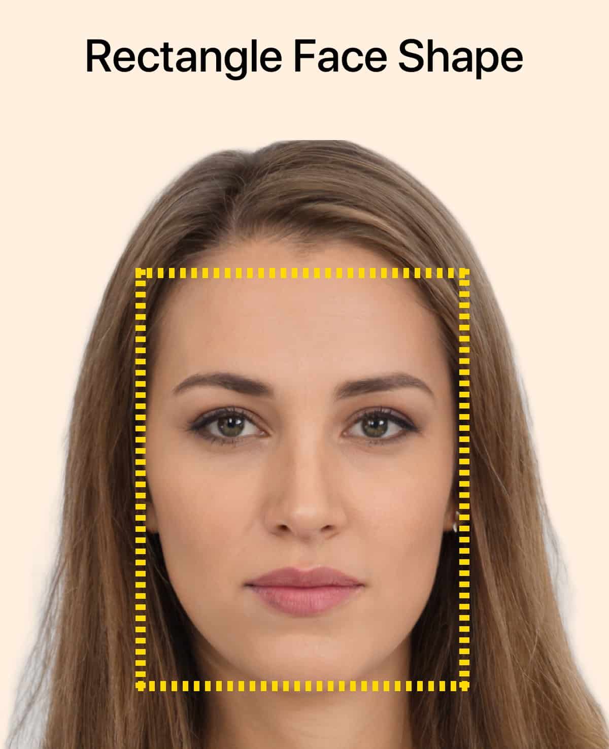 rectangular face shape