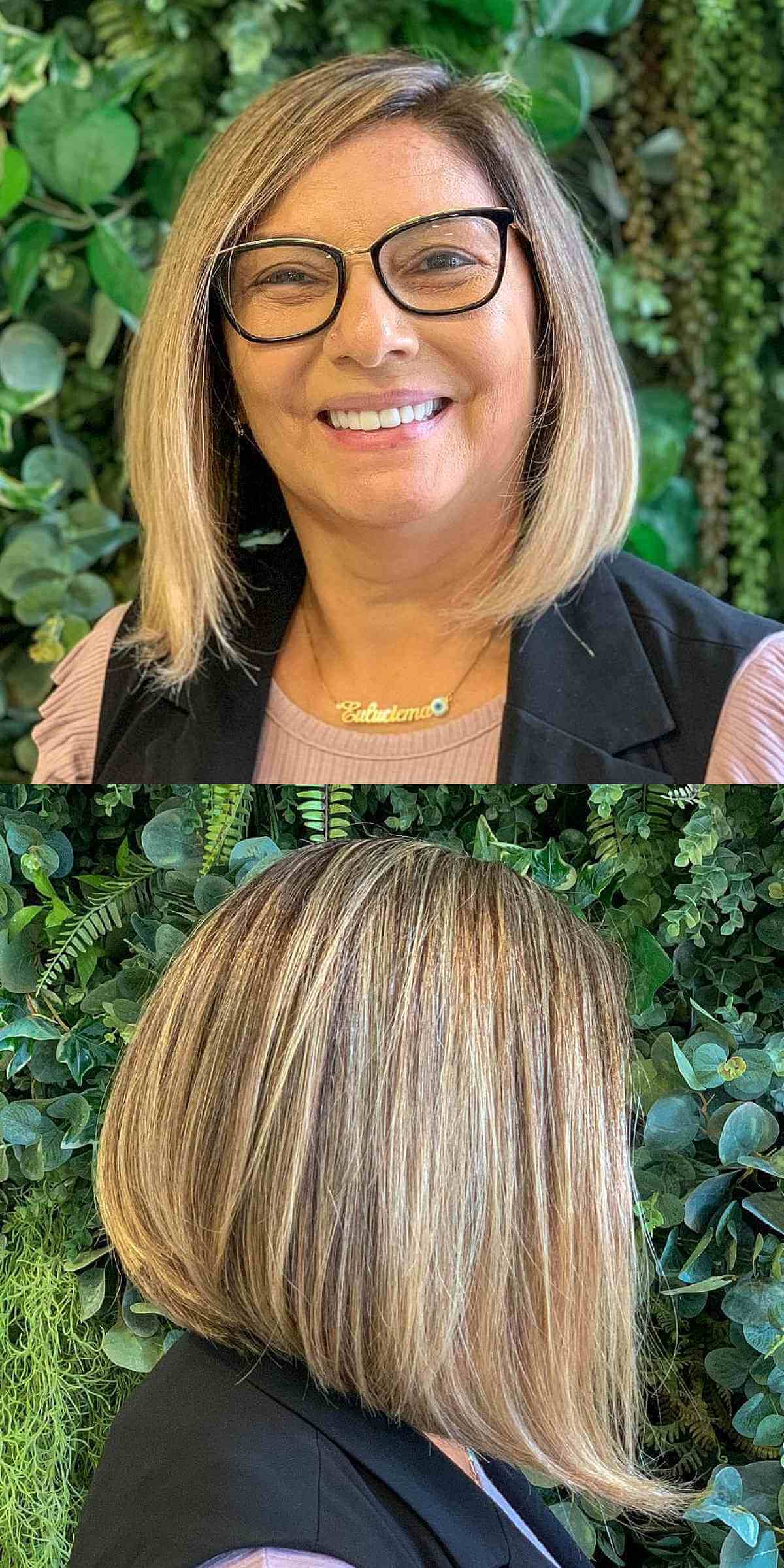 Shoulder-Length A-Line Bob for Round Faces and Fine-Haired Women 50+