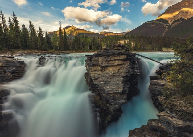 Athabasca Falls in Jasper