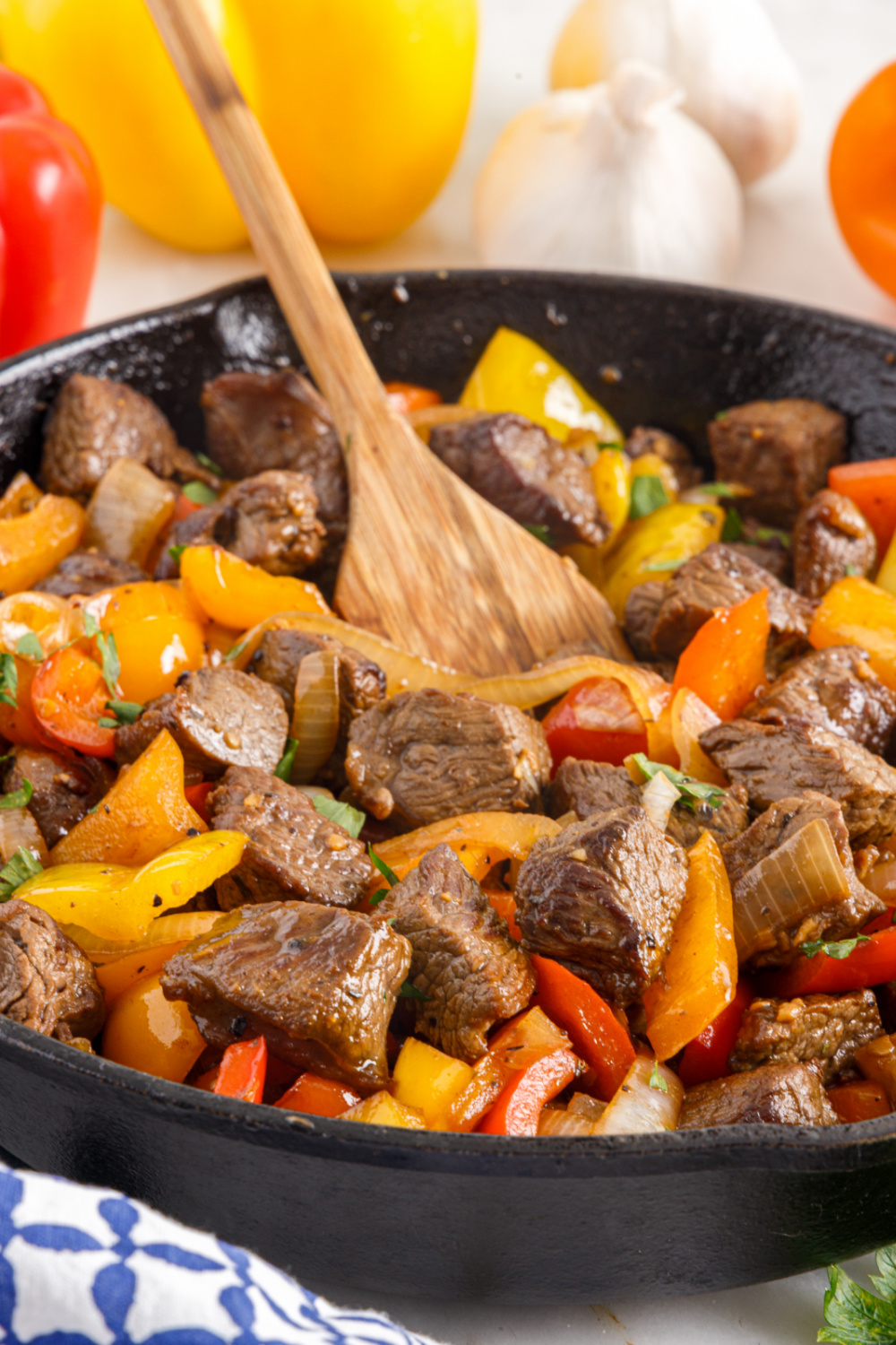 This Beef Tips and Peppers recipe is an incredibly easy dish that is bursting with rich beef flavor and makes the perfect weeknight dinner. via @familyfresh