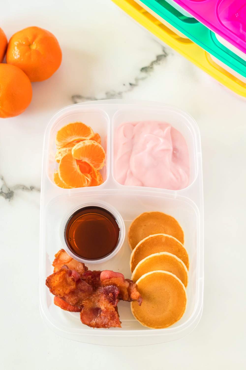breakfast packed in a lunch box