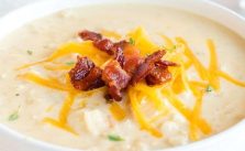 You can make Low Carb Cauliflower Cheese Soup even more delicious by serving it topped with bacon, shredded cheese, and fresh thyme.  via @familyfresh