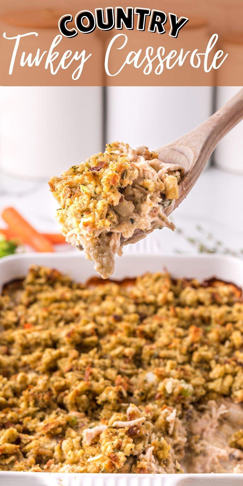 This Country Turkey Casserole is the perfect casserole that you can make with all the leftovers in your fridge. via @familyfresh