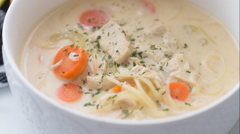 Chicken Creamy Noodle Soup 