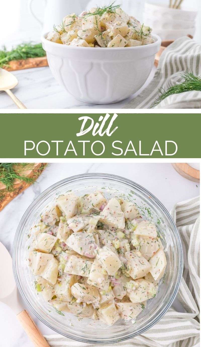 This Dill Potato Salad is perfect for backyard barbecues or potlucks. Easy to make and a dish everyone will enjoy! via @familyfresh