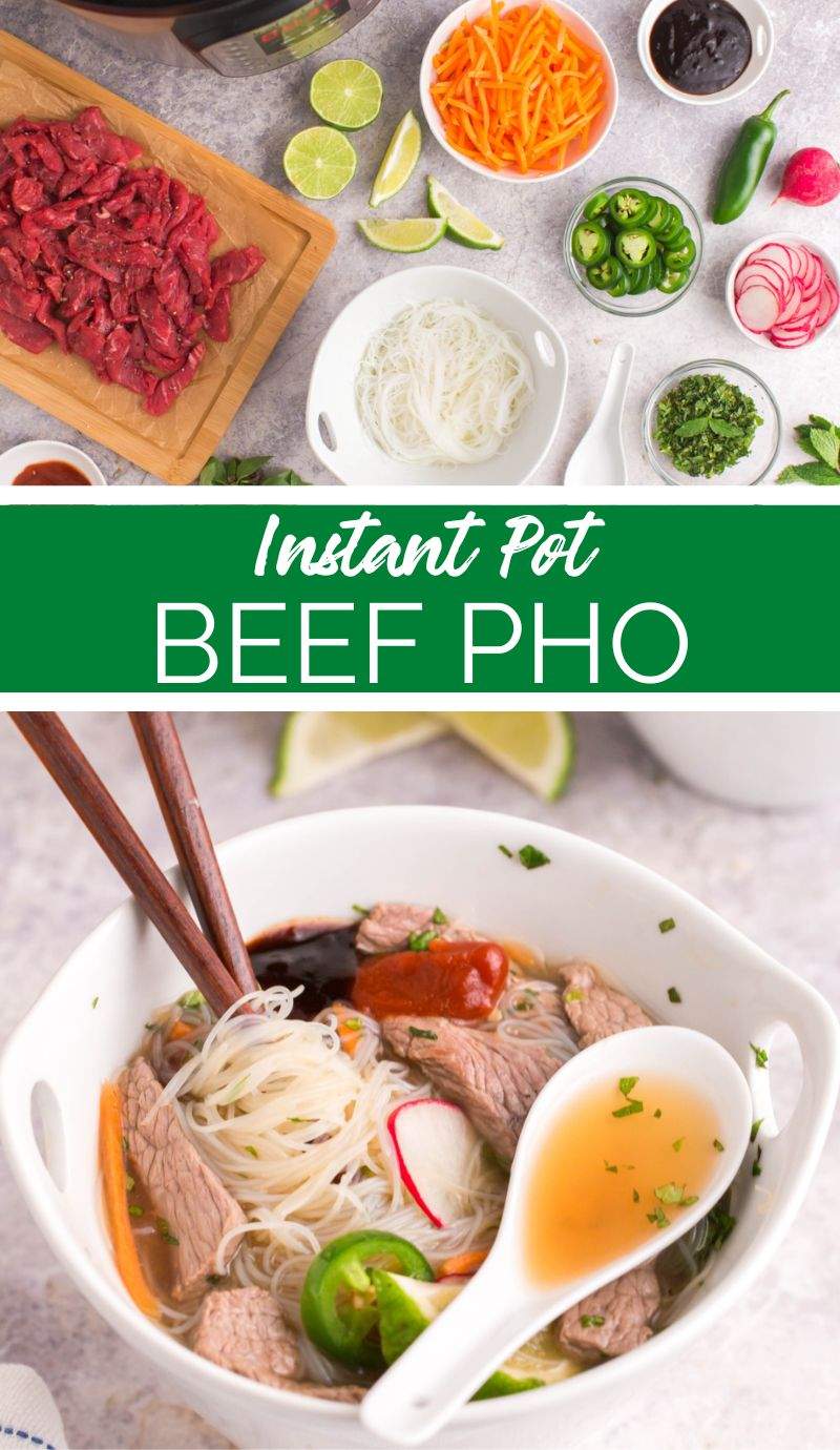 This Instant Pot Beef Pho packs all the usual flavors and textures of a rich and nutritious pho without you having to wait on it for hours on end. via @familyfresh