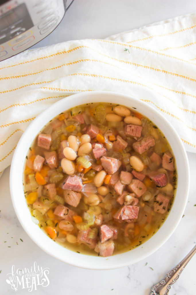 Instant Pot Ham and Bean Soup - Recipe Family Fresh Meals