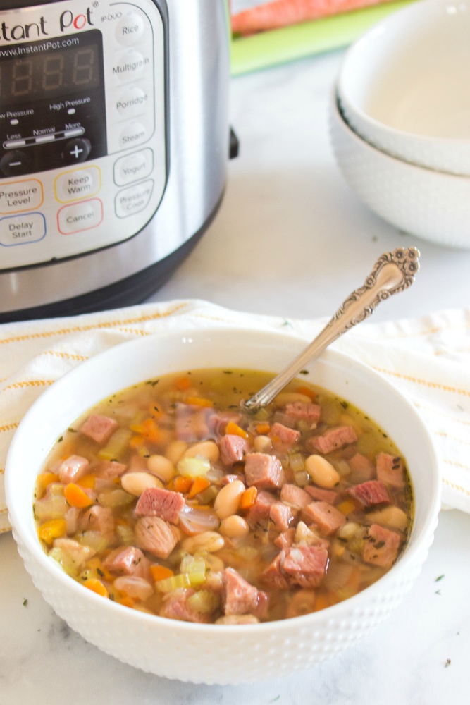 Instant Pot Ham and Bean Soup Kitchen lovers 