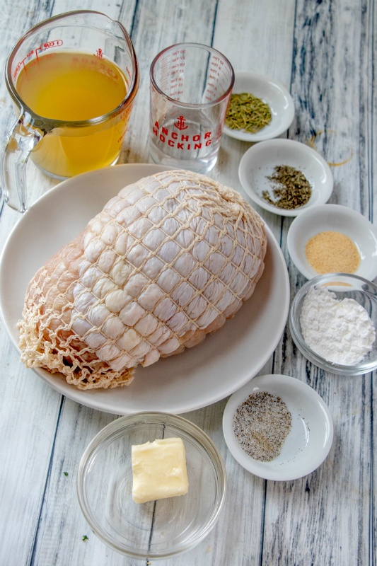 Instant Pot Turkey Breast - Ingredients on the table