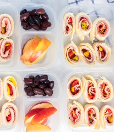 Italian Sub Roll Ups Lunch Box Idea