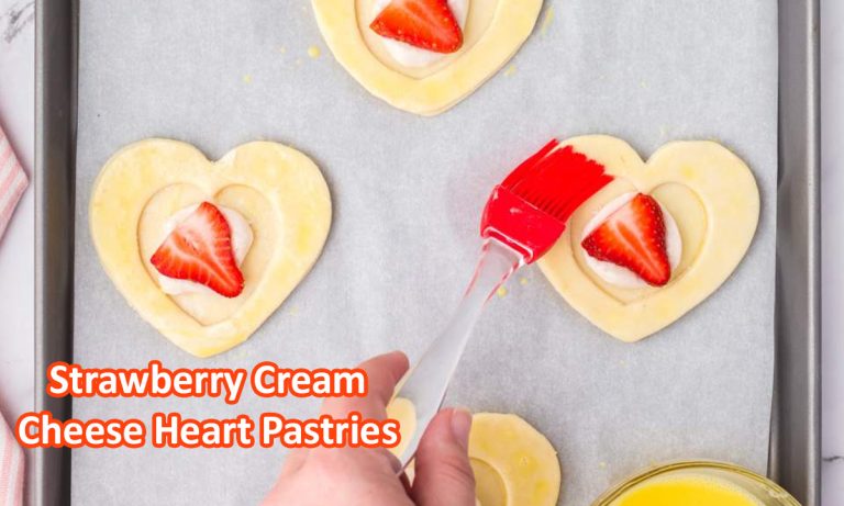 Strawberry Cream Cheese Heart Pastries