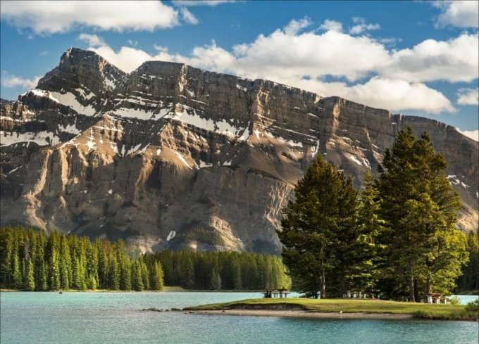 Two Jack Lake in Banff National Park