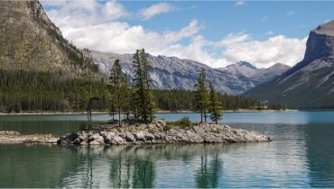 Beautiful Lake Minnewanka in Banff National Park