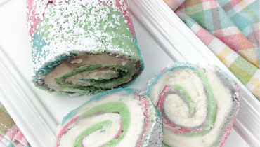 Easter Cake Roll – Soft Lemon Cake with a delicious Cream Cheese Filling