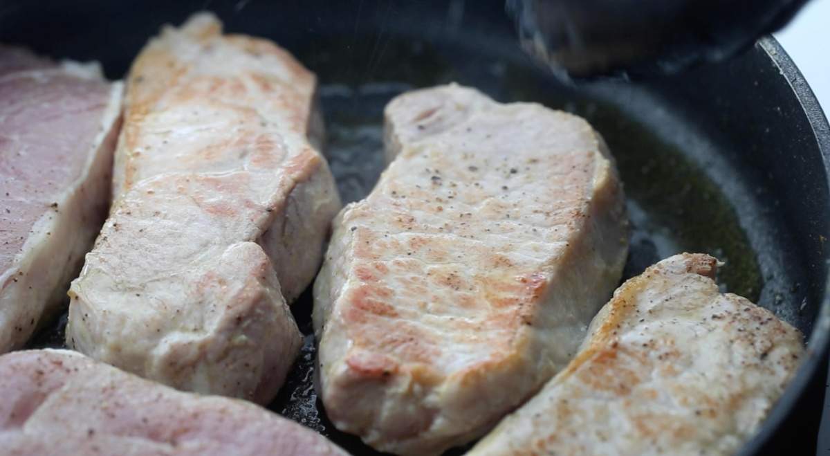 pan-seared pork chops