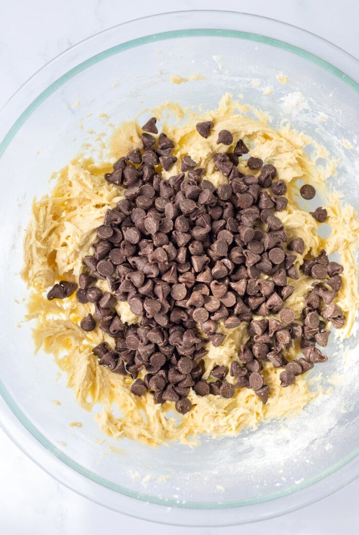 Add the chocolate chips.