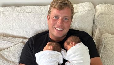 Apprentice’s Tom Skinner beams as twins come home from hospital after they ‘nearly died’