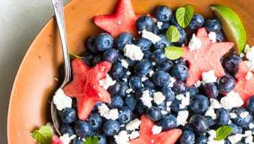 Red White and Blueberry Salad deliciously patriotic!!