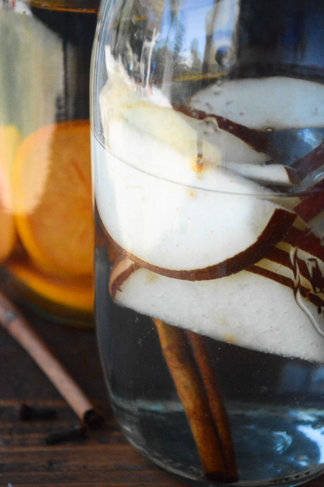 fall inspired infused waters