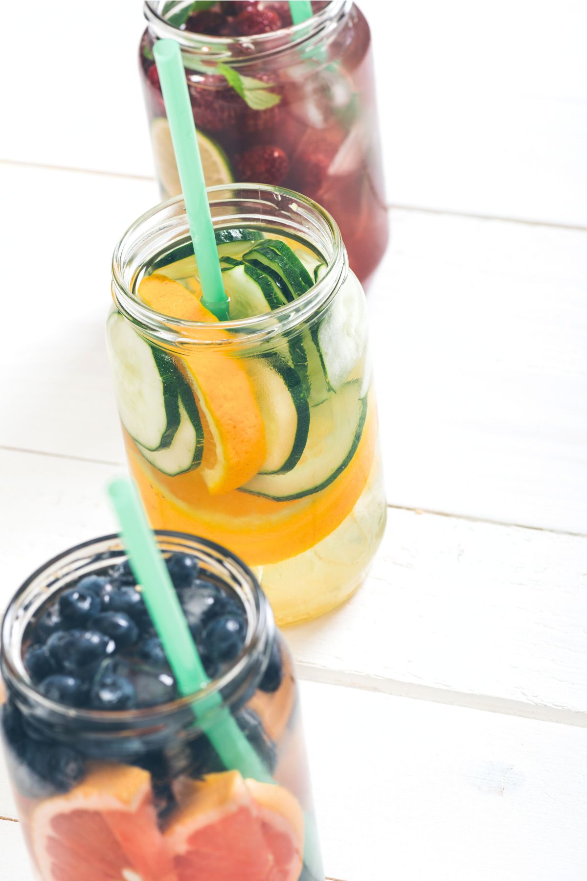 fruit infused water jars