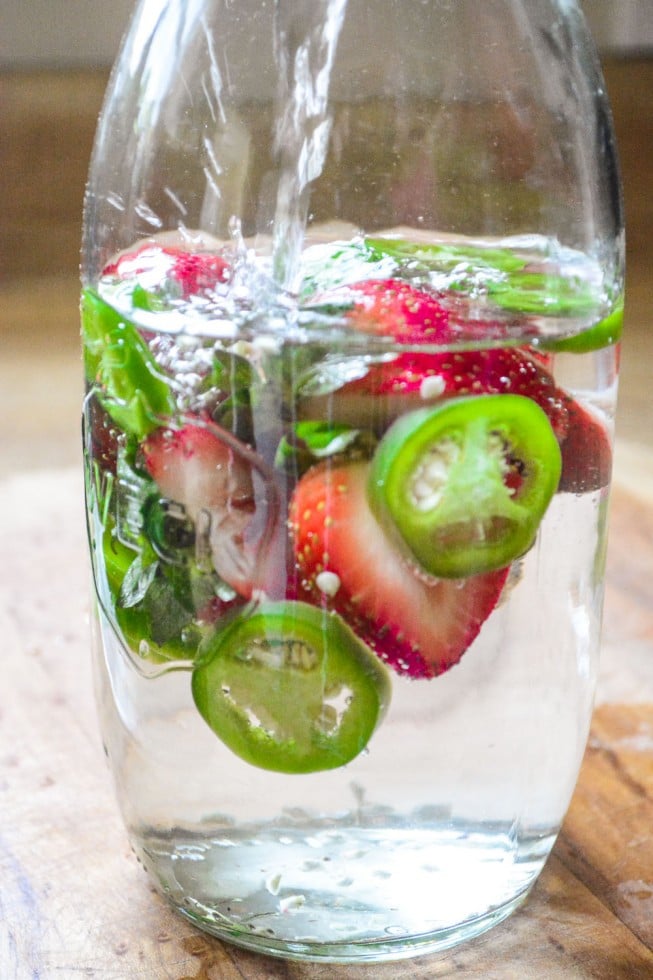 strawberry jalapeno infused water