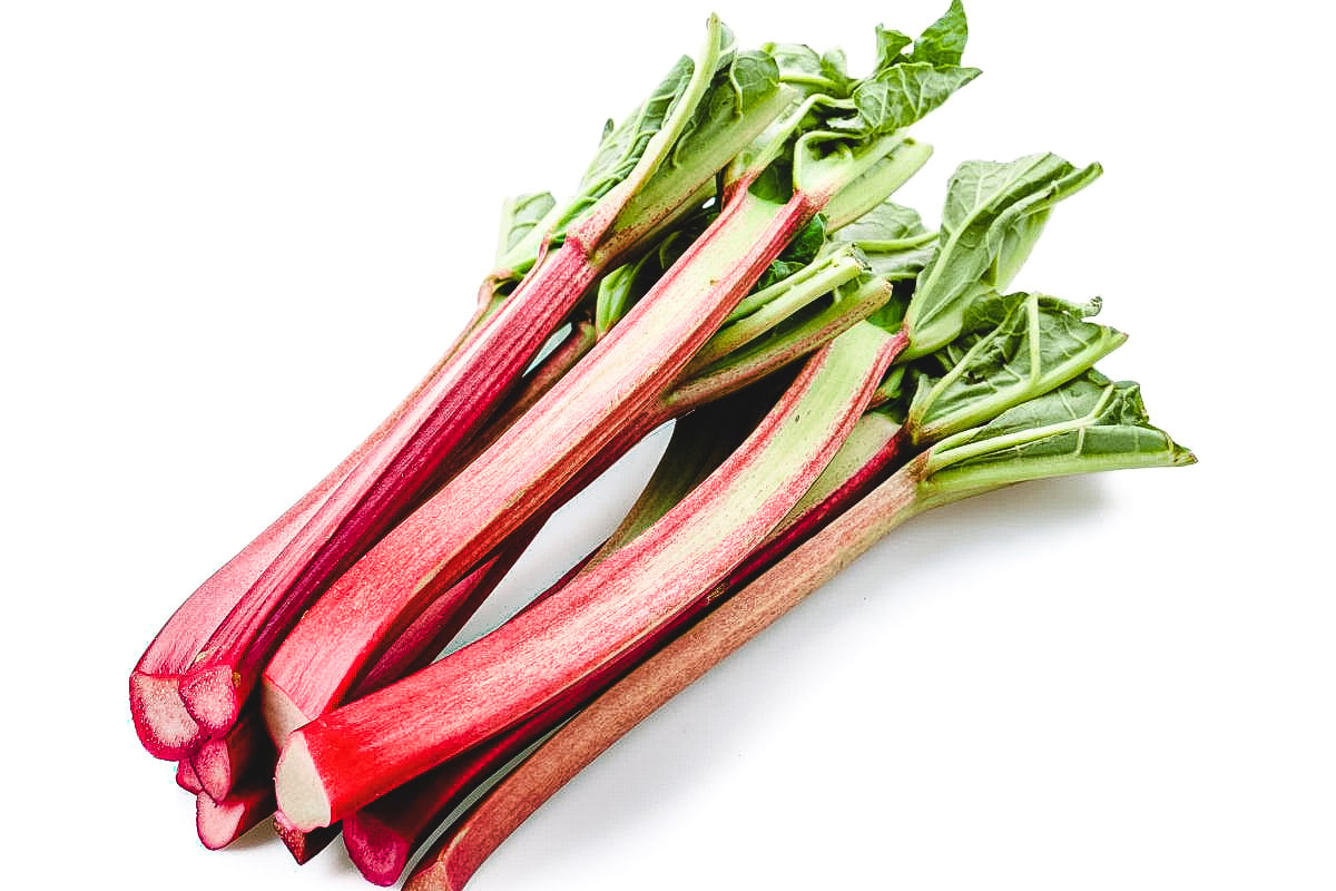 rhubarb stalks.