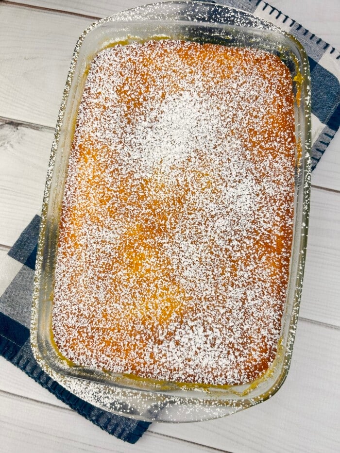 warm lemon pudding cake