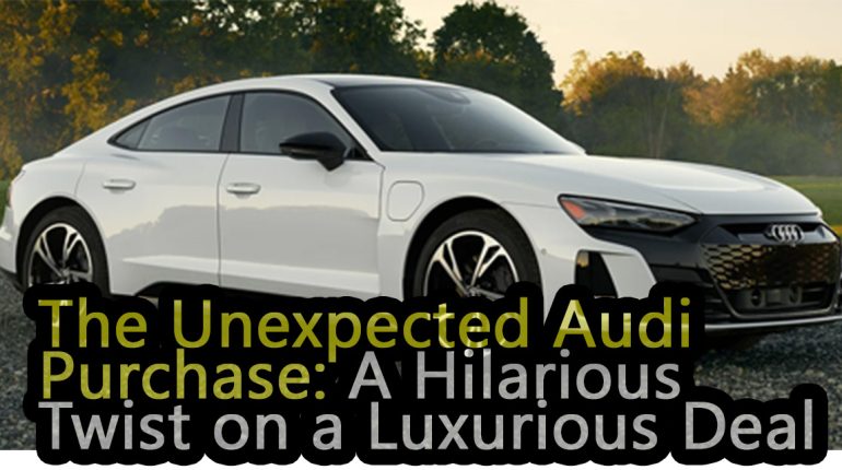 Audi purchase Funny twist Hilarious story Humorous car purchase Luxurious car Parental shock Teen buys car for 20 euros Unbelievable bargain Unexpected deal Unusual transaction 