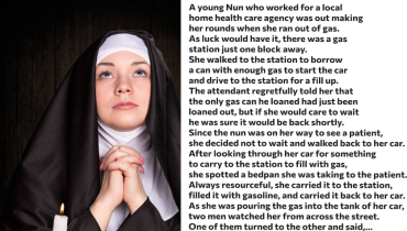 Hilarious Incident: Watch What Happened When a Nun Ran Out of Gas!