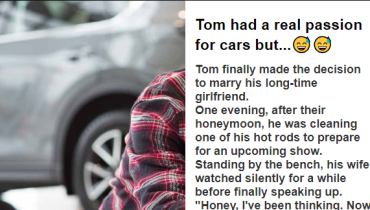 Tom had a real passion for cars but…