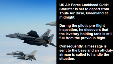 The pilot expresses dissatisfaction with the airman’s behavior, but receives an unexpected response…