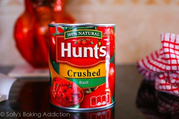 can of Hunt's crushed tomatoes