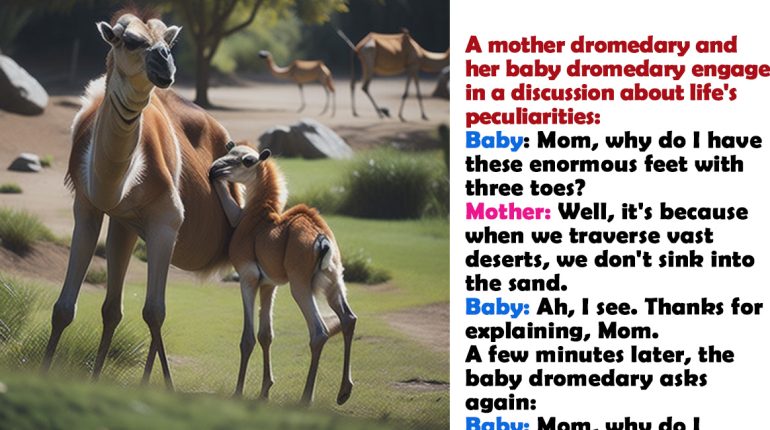 adaptation camel features desert survival dromedary life in the desert mother and baby conversation Zoo existence 