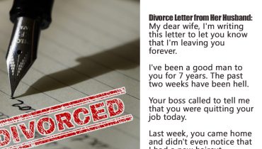 A Humorous Divorce Letter Exchange: His Farewell and Her Witty Reply