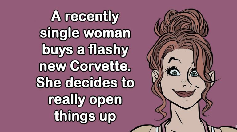 Buys Corvette Humor Marriage Woman 
