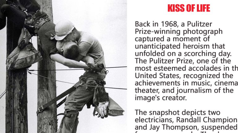 additional years consciousness electricians Florida heroic efforts heroism passing peril photograph power pole power surge Pulitzer Prize resuscitation routine maintenance unwavering hero voltage 