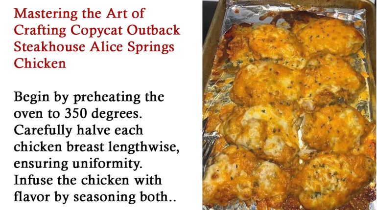 budget-friendly copycat recipe easy recipe family-friendly Outback Steakhouse Alice Springs Chicken simple dish 