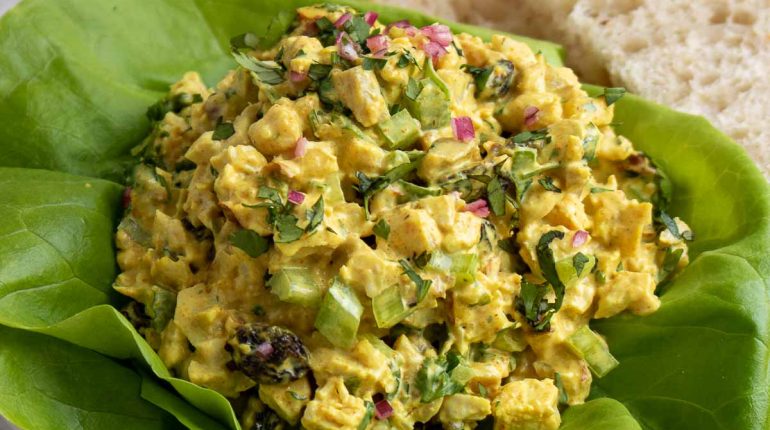 Curried chicken salad curry chicken salad dietary adaptations FAQs ingredients nutrition Preparation Recipe serving suggestions storage 