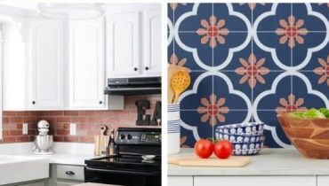 18 Kitchen Backsplash Ideas That Go Right Over Old Tile!