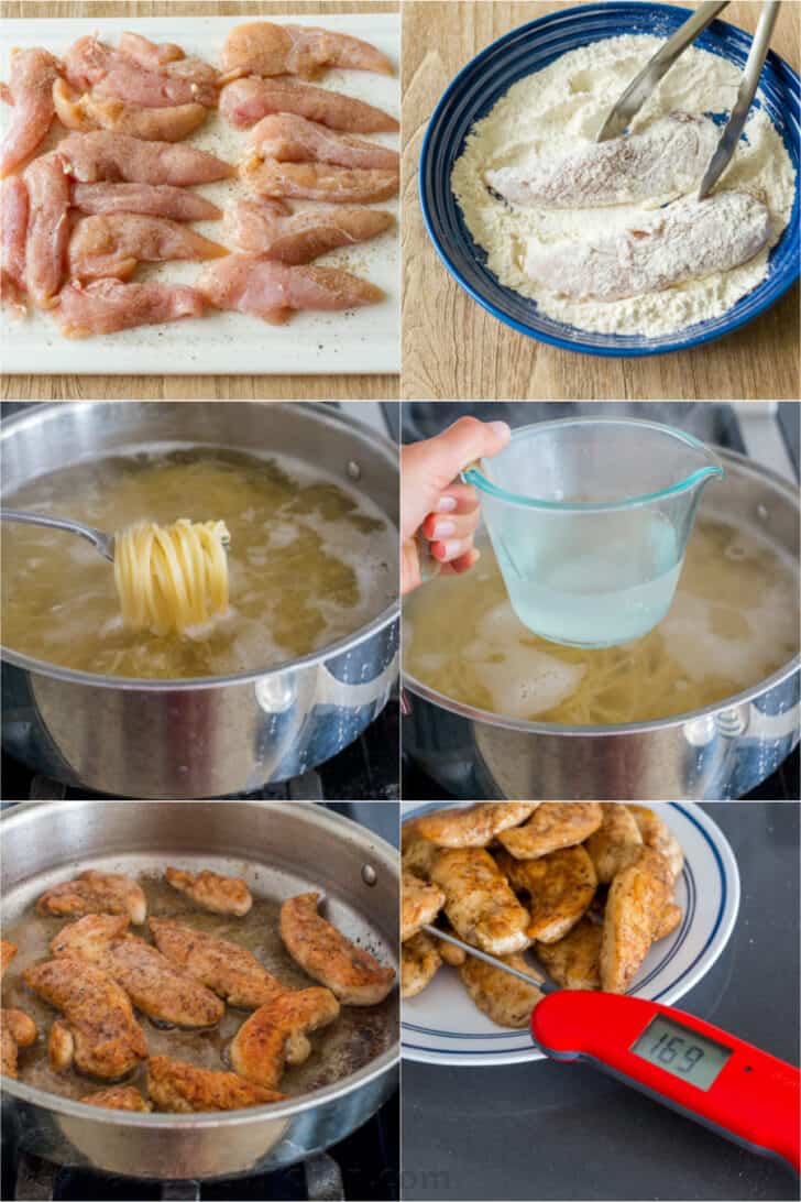 How to make chicken scampi step by step photos