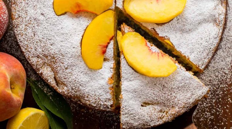 Cake Peach Recipe Simple 