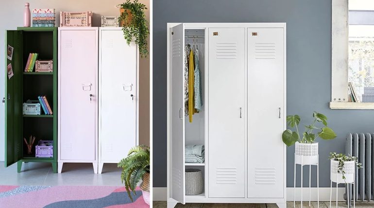 bathroom storage bedroom furniture boho charm color palette compact units eclectic design entryway organization home decor industrial chic industrial style interior design metal and wood fusion metal wardrobe outdoor utility storage solutions vintage vibe 