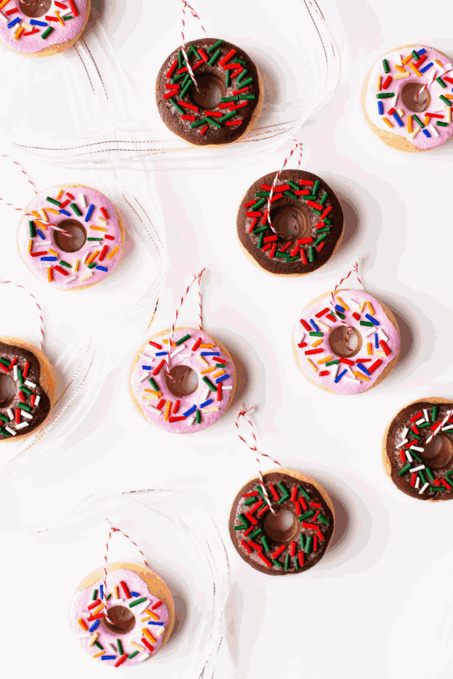 DIY donut ornaments