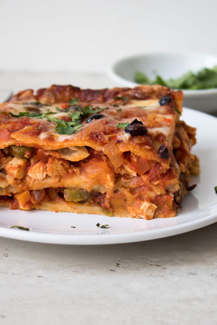 Casserole de poulet aux tortillas