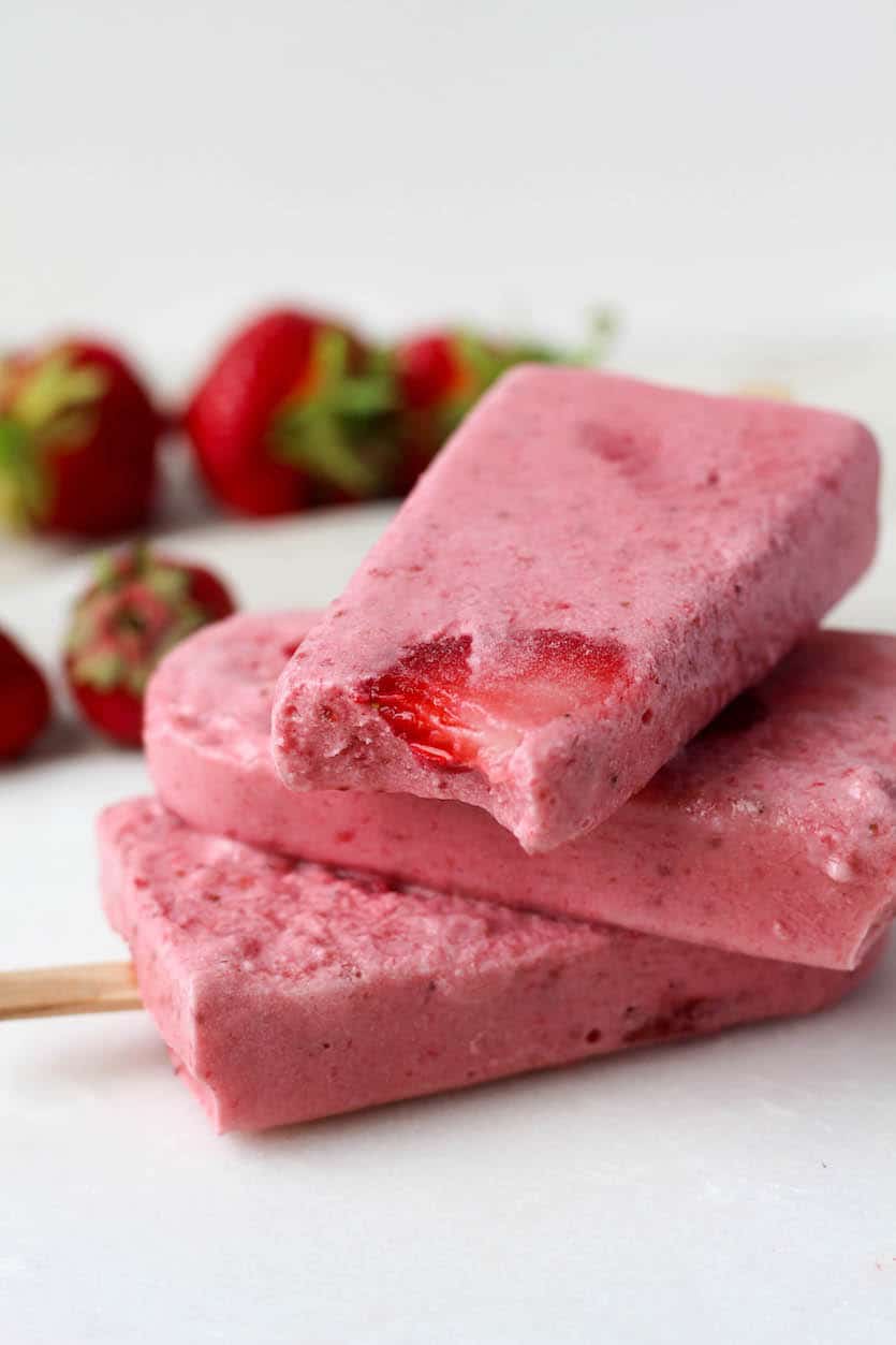 Strawberry Smoothie Popsicle