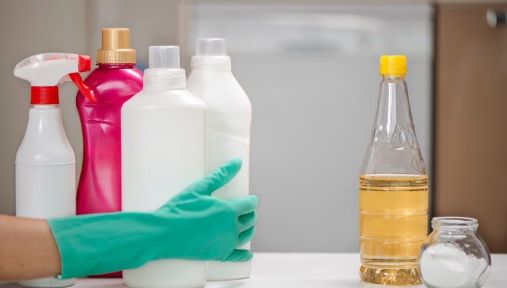 Replacing chemical cleaners with vinegar