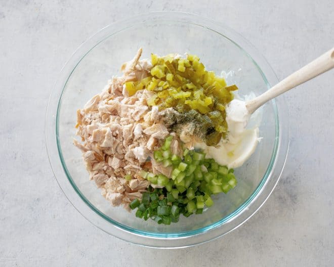 Dill Pickle Chicken Salad Ingredients