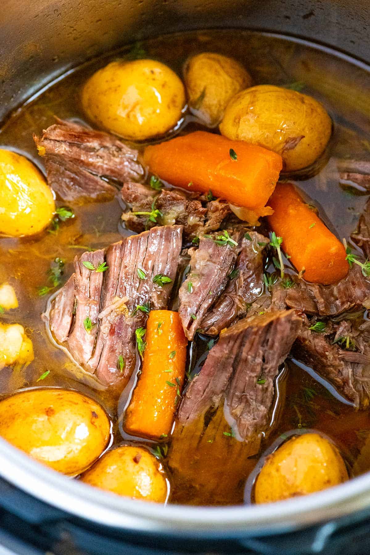 Pot Roast with carrots and potatoes